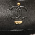 「#10107」Chanel South African python leather custom model with full deerskin lining 01112 25.5*7*16CM