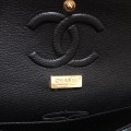 「#10111」Chanel South African python leather custom model with full deerskin lining 01112 25.5*7*16CM