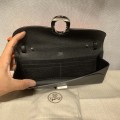 「#4122」Hermès Black silver buckle Chaine d'Ancre to go 24*10*2.5cm