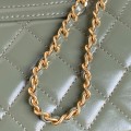 「#10118」Chanel classic logo diamond quilted leather chain AS4416 19*13*7cm