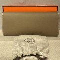 「#4123」Hermès Elephant Grey Silver Buckle Chaine d'Ancre to go 24*10*2.5cm