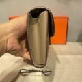 「#4124」Hermès Elephant Grey Gold Buckle Chaine d'Ancre to go 24*10*2.5cm