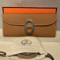 「#4126」 Hermes Khaki Silver Buckle Chaine d'Ancre to go 24*10*2.5cm
