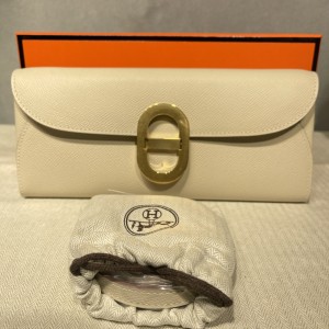 「#4127」 Hermes Milkshake White Gold Buckle Chaine d'Ancre to go 24*10*2.5cm