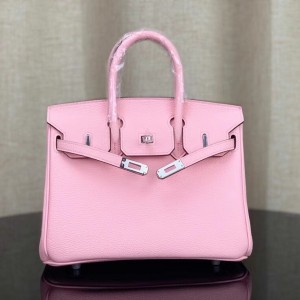 「#4130」Hermès Pink Silver Buckle Birkin Bag 30cm