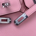 「#4130」Hermès Pink Silver Buckle Birkin Bag 30cm