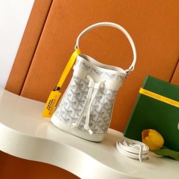 「#6040」Goyard - White - 8033mini - 12X10X17.5( CM )