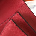「#4133」 Hermès bright red Constance gold buckle bag 19cm