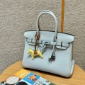 「#4135」 Hermès Holy Grail Blue Silver Buckle Birkin Bag 25cm 「#4135」 Hermès Holy Grail Blue Silver Buckle Birkin Bag 25cm