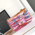 「#10124」Chanel Limited Edition Sequin CF Magic Gradient Sequin Bag 20cm