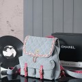 「#10125」Chanel Salzburg Backpack Hardware Frosted Distressed