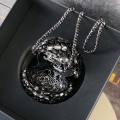 「#10126」Chanel Black Diamond Ball Bag 13cm