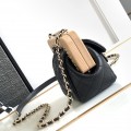 「#10128」Chanel small clutch wooden clip bag AS3053 12*12*7cm 「#10128」Chanel small clutch wooden clip bag AS3053 12*12*7cm