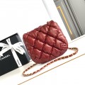 「#10130」Chanel wax red large size 22.5*20*3Cm
