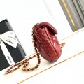 「#10131」Chanel Honey Red Mini 15.5*14*3Cm