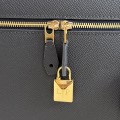 「#7134」Loro pian Extra bag L27 gold buckle - FAN4043 - 16cm*27 cm*10cm - deep sapphire blue