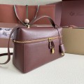 「#7137」Loro pian Extra bag L27 gold buckle - FAN4043 - 16cm*27 cm*10cm - Smoky Caramel 「#7137」Loro pian Extra bag L27 gold buckle - FAN4043 - 16cm*27 cm*10cm - Smoky Caramel