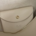 「#7139」Loro pian Extra bag L27 gold buckle - FAN4043 - 16cm*27 cm*10cm - Tender white 「#7139」Loro pian Extra bag L27 gold buckle - FAN4043 - 16cm*27 cm*10cm - Tender white