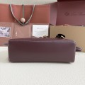 「#7140」Loro pian Extra bag L27 gold buckle - FAN4043 - 16cm*27 cm*10cm - red bean color