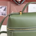 「#7143」Loro pian Extra bag L27 gold buckle - FAN4043 - 16cm*27 cm*10cm - lichen green 「#7143」Loro pian Extra bag L27 gold buckle - FAN4043 - 16cm*27 cm*10cm - lichen green