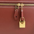 「#7145」Loro pian Extra bag L27 gold buckle - FAN4043 - 16cm*27 cm*10cm - reddish brown