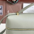 「#7147」Loro pian Extra bag L27 gold buckle - FAN4043 - 16cm*27 cm*10cm - Dried Tarragon Greens 「#7147」Loro pian Extra bag L27 gold buckle - FAN4043 - 16cm*27 cm*10cm - Dried Tarragon Greens