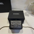 「#10170」Chanel black handle cosmetic bag AS4035 9.5*10.5*7cm
