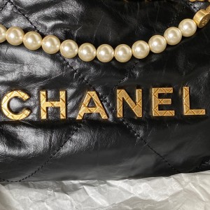 「#10172」Chanel hot pearl chain mini 22bag AS3980 19*20*6cm