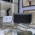 「#10173」Chanel Ohanel 22K New Bag Double Chain Mobile Phone Bag AP3021 17*10*3.5