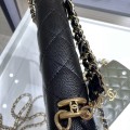 「#10173」Chanel Ohanel 22K New Bag Double Chain Mobile Phone Bag AP3021 17*10*3.5