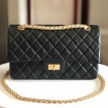 「#10174」Chanel Reissue 2.55 Medium Classic Vintage Cowhide Flap Chain Bag A1112 25cm