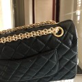「#10174」Chanel Reissue 2.55 Medium Classic Vintage Cowhide Flap Chain Bag A1112 25cm