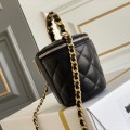 「#10181」Chanel Handmade Chain Handle Cosmetic Bucket Bag 10.5*11.6*10.5cm