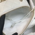 「#10182」Chanel white prismatic chain backpack AS0004#18*16*8cm