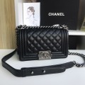 「#10184」Chanel Black Prismatic Silver Buckle Hot Mom Bag 67085 20cm 「#10184」Chanel Black Prismatic Silver Buckle Hot Mom Bag 67085 20cm