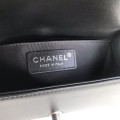 「#10184」Chanel Black Prismatic Silver Buckle Hot Mom Bag 67085 20cm 「#10184」Chanel Black Prismatic Silver Buckle Hot Mom Bag 67085 20cm