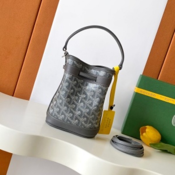 「#6044」Goyard - Grey - 8033mini - 12X10X17.5( CM ) 「#6044」Goyard - Grey - 8033mini - 12X10X17.5( CM )