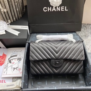 「#10197」Chanel l black cf 1112 25.5cm