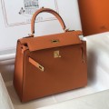 「#4015」 Hermes orange color Kelly 25cm