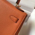 「#4015」 Hermes orange color Kelly 25cm