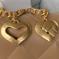 「#10203」Chanel CF metal heart pendant peach heart bag AS3457 14*20*8cm 「#10203」Chanel CF metal heart pendant peach heart bag AS3457 14*20*8cm