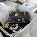 「#10204」Chanel CF metal heart pendant peach heart bag AS3457 14*20*8cm