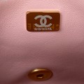 「#10206」Chanel CF metal heart pendant peach heart bag AS3457 14*20*8cm