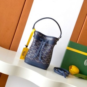 「#6045」Goyard - Navy blue - 8033mini - 12X10X17.5( CM )