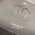 「#10219」Chanel Silver Buckle 2018 Big V 25cm