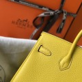 「#4145」 Hermès Amber Yellow Gold Buckle Birkin Bag 30cm