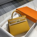 「#4008」 Hermes Amber Yellow Kelly 25cm