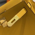 「#4008」 Hermes Amber Yellow Kelly 25cm