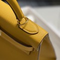 「#4008」 Hermes Amber Yellow Kelly 25cm
