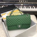 「#10231」Chanel Green Gold Buckle 2018 Big V 25cm 「#10231」Chanel Green Gold Buckle 2018 Big V 25cm